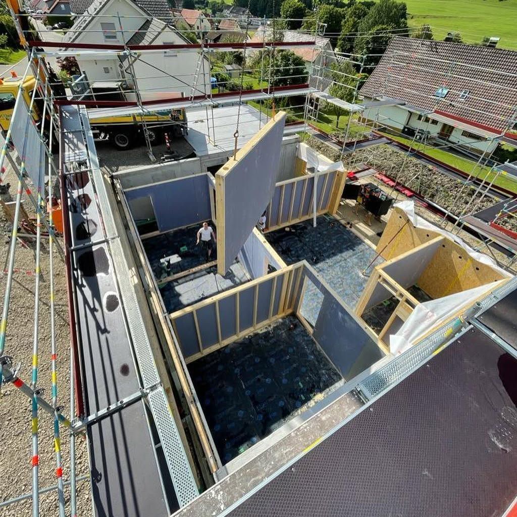 4 · Rohbau von oben